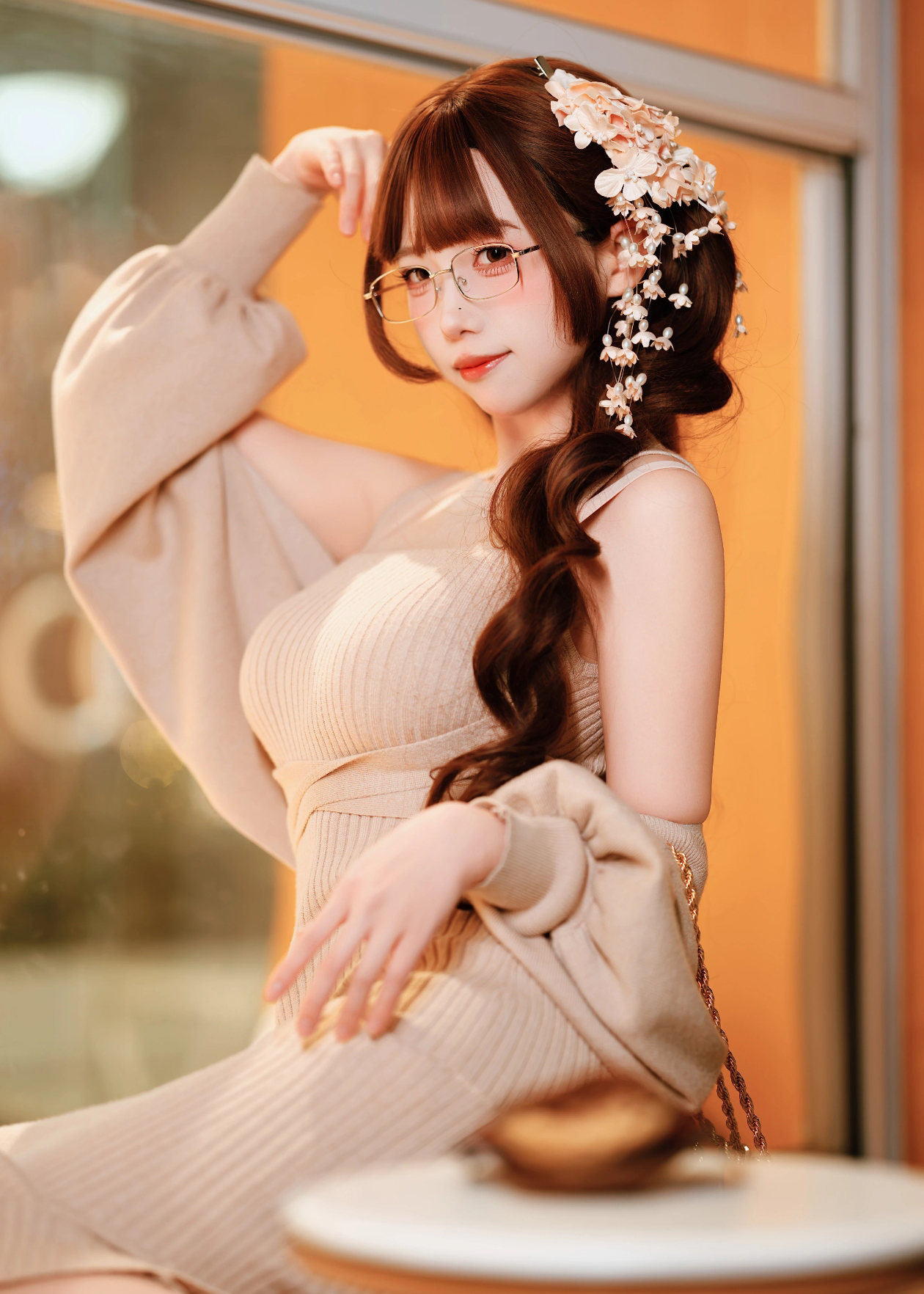 Japanese Style 4-Way Tie Cardigan and Sleeveless Knit Dress Two-Piece Set - Image 2