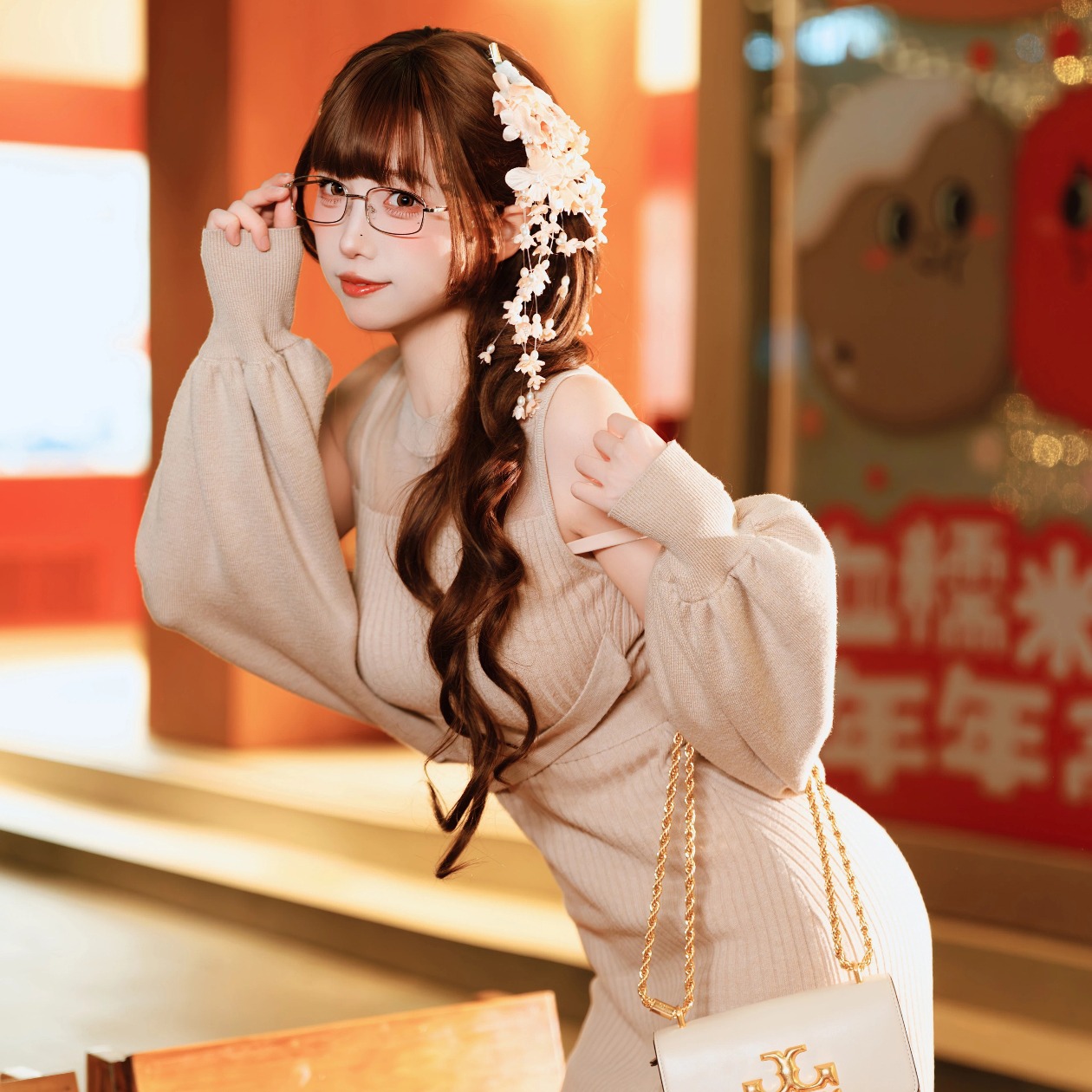 Japanese Style 4-Way Tie Cardigan and Sleeveless Knit Dress Two-Piece Set - Image 5